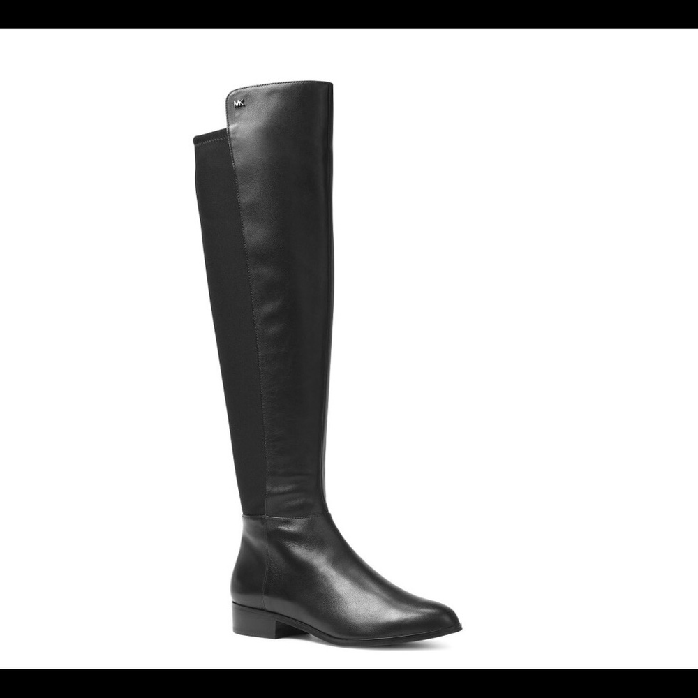 Michael Kors Bromley Leather & Stretch Tall Boots